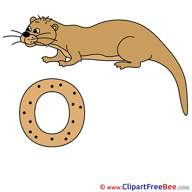 O Ondatra Clipart Alphabet free Images