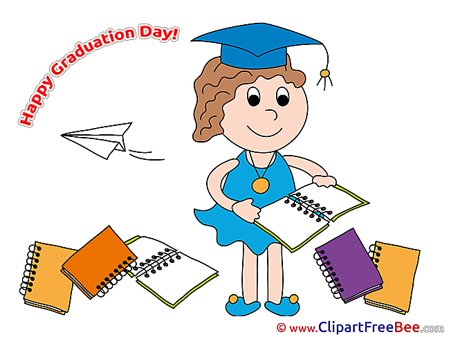 Notepad Girl free Cliparts Graduation