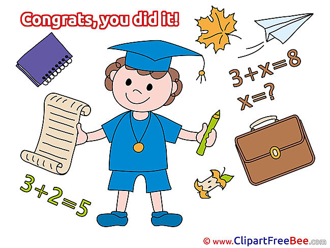 Student Boy Graduation Clip Art for free