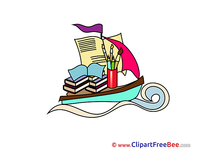 Boat printable Illustrations School