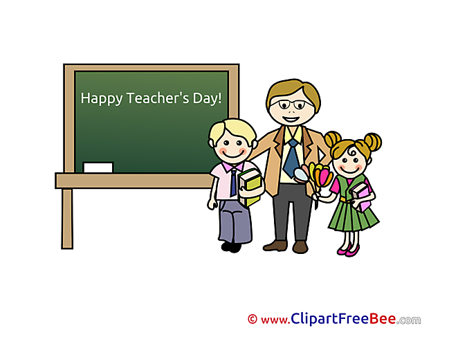 Happy Teacher's Day School Illustrations for free
