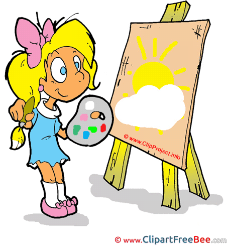 Painter Girl printable School Images Painter Girl printable School Images
