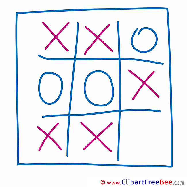 Tic-tac-toe School Clip Art for free