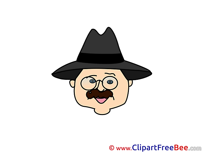 Hat Man Emotions download Illustration