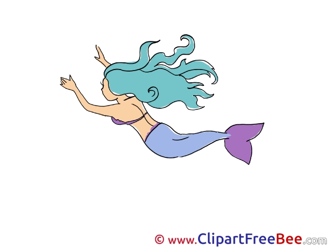 Little Mermaid Fairy Tale Clip Art for free