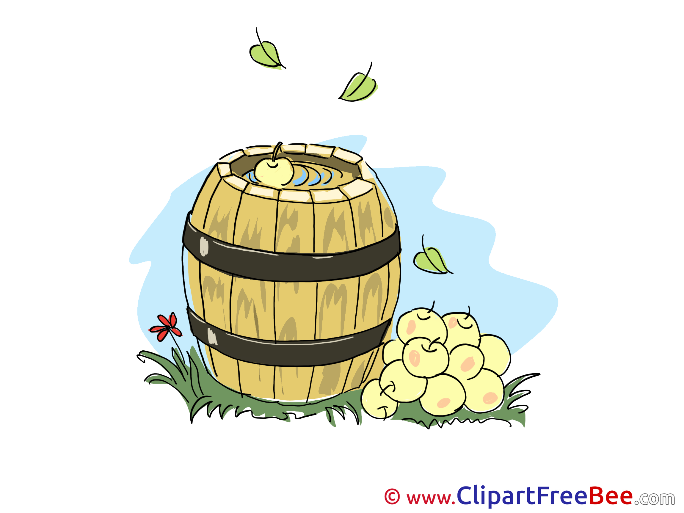 Barrel Apples Clipart free Image download