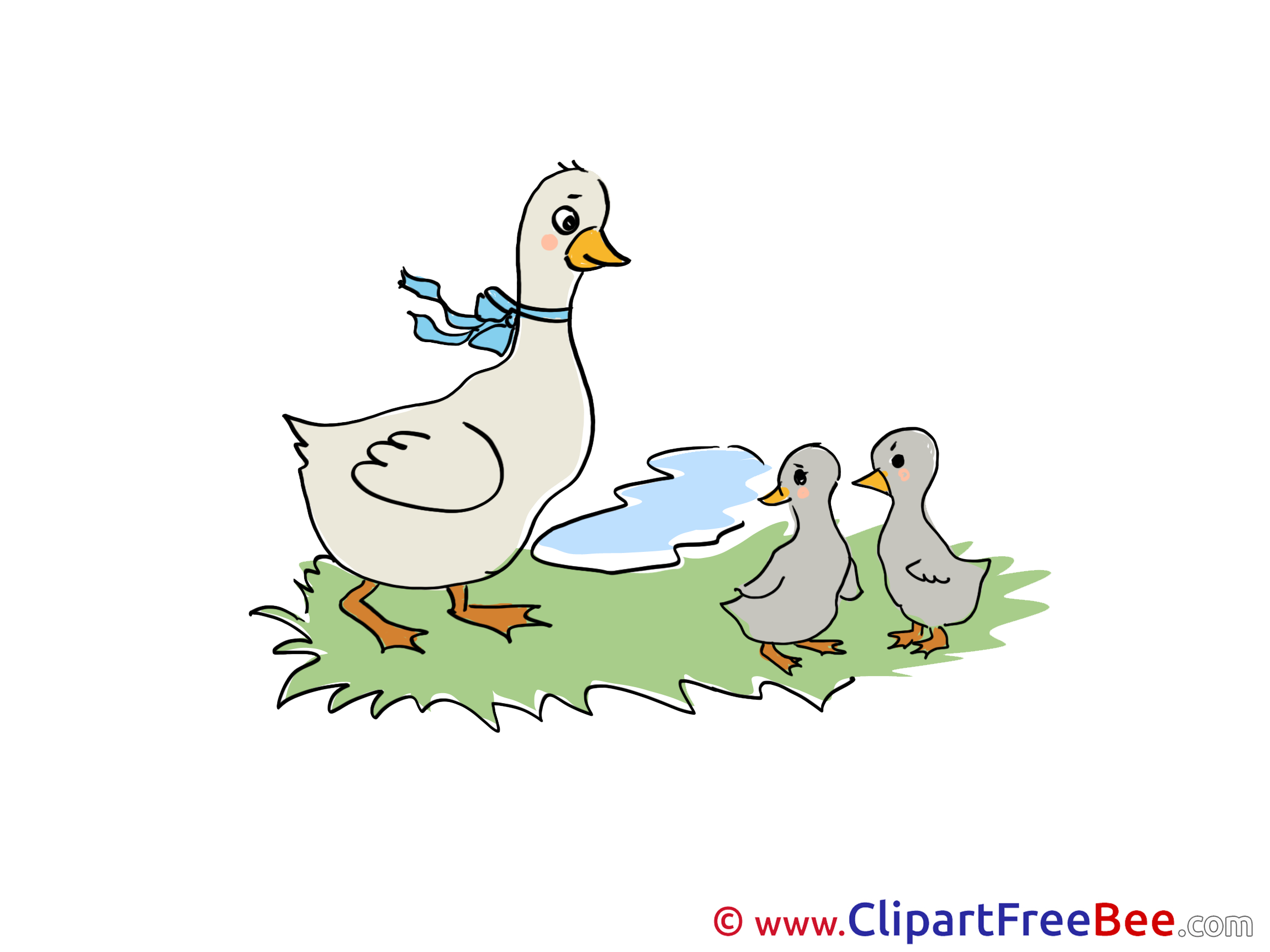 Ducks Family printable Illustrations for free Ducks Family printable Illustrations for free