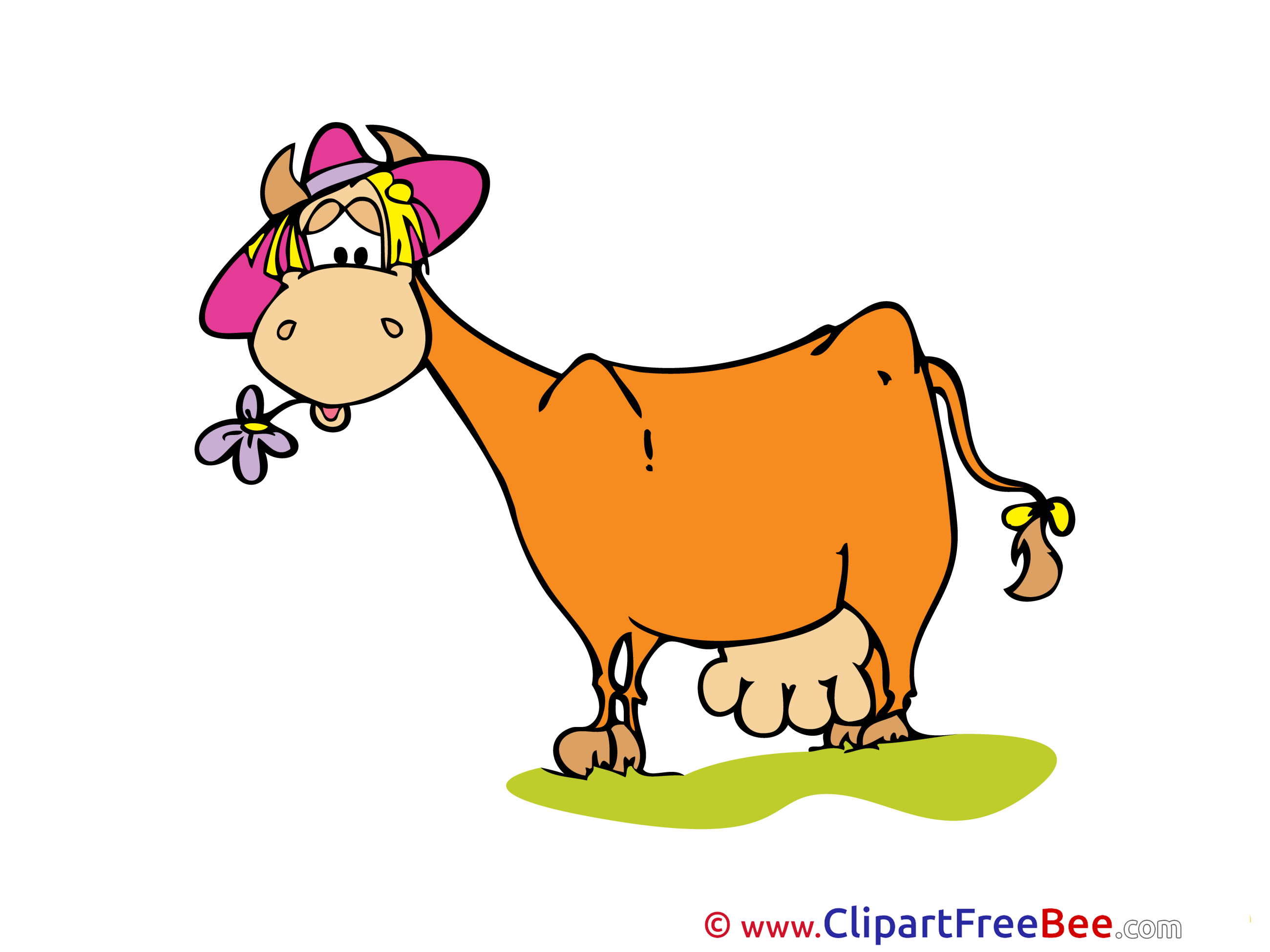 Flower Cow free printable Cliparts and Images
