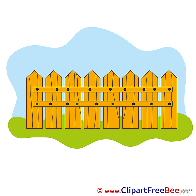 Wood Fence printable Illustrations for free