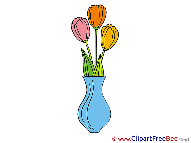 Vase Tulips download Clipart Flowers Cliparts