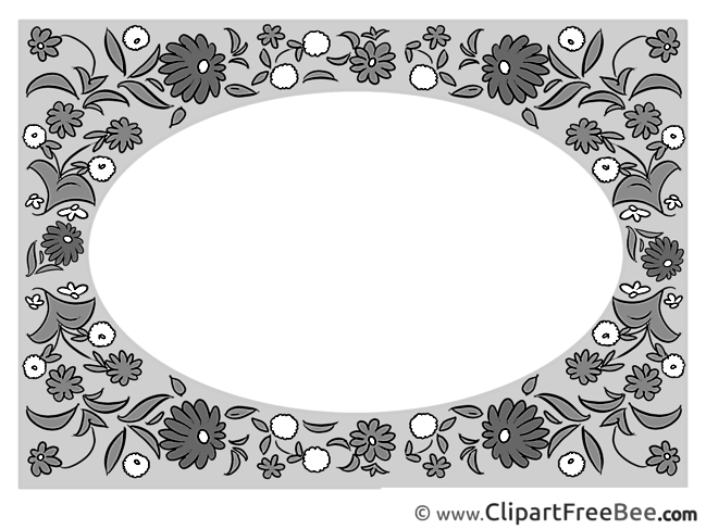 Black and White Clipart Frames Illustrations