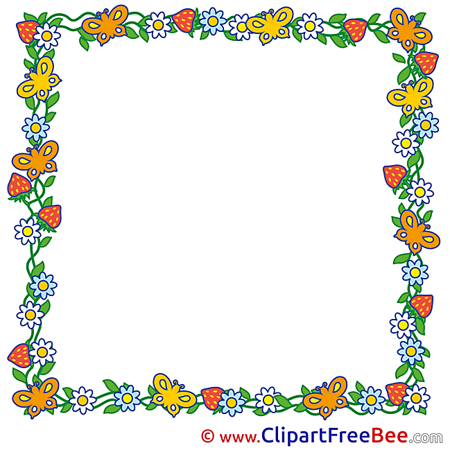 Butterflies free Cliparts Frames