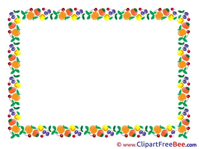 Fruits Clipart Frames free Images