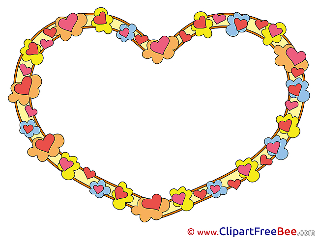 Little Hearts Clipart Frames free Images