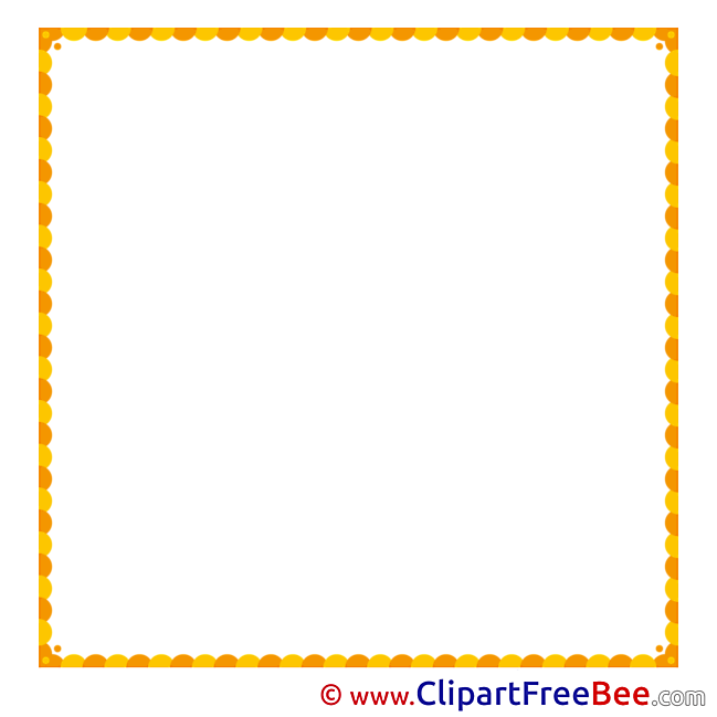 Orange free Cliparts Frames