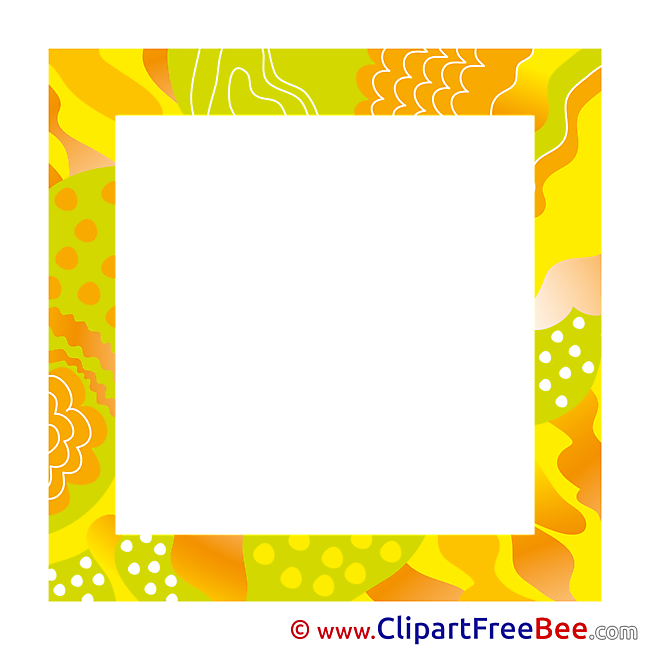 Yellow printable Frames Images