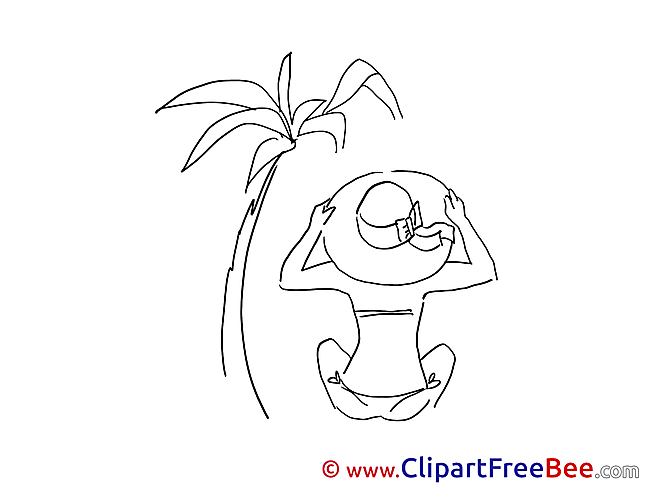 Beach Palm free Illustration Vacation