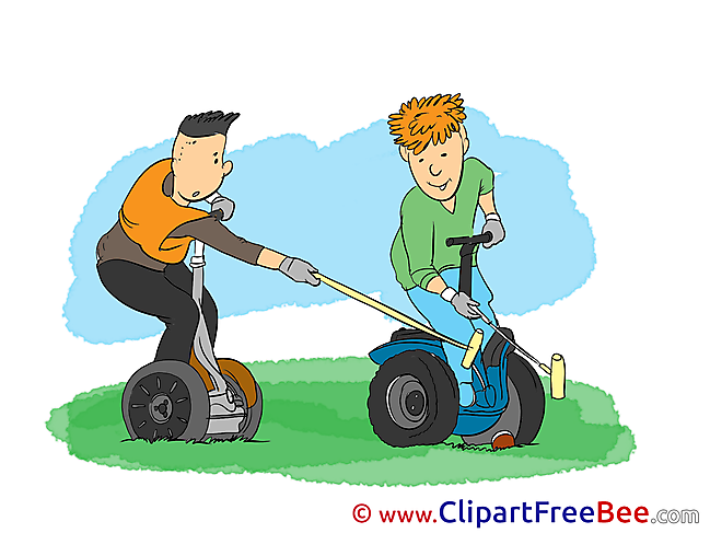 Segway Clipart Vacation Illustrations