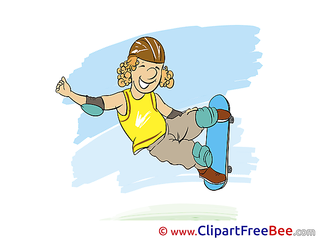 Skate Clipart Vacation Illustrations