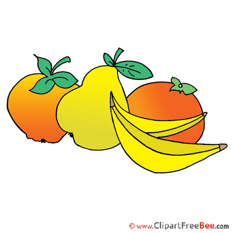 Apricot Apple Bananas Pear Pics download Illustration
