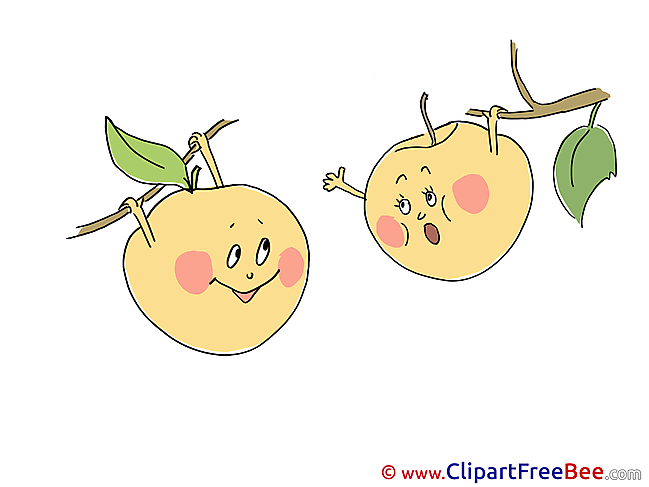 Falling Apples printable Images for download