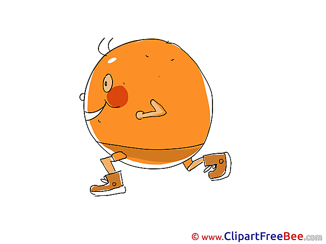 Running Orange free Illustration download