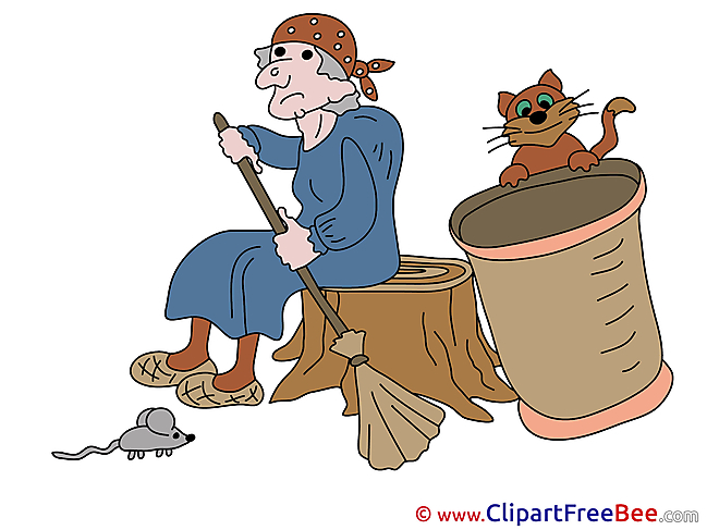Baba Yaga Cat Mouse Pics Halloween free Image