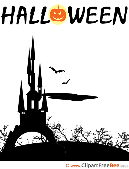 Castle Bats Night Pics Halloween free Cliparts