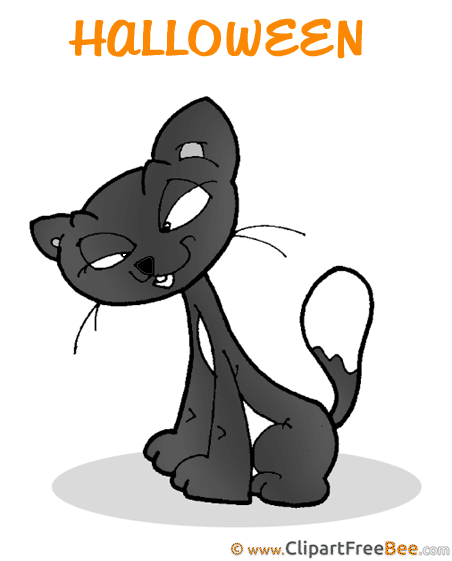 Cat Cliparts Halloween for free