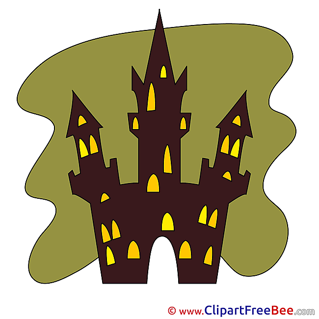 Chateau Halloween Illustrations for free