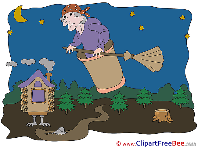 Forest Night Baba Yaga Pics Halloween free Cliparts