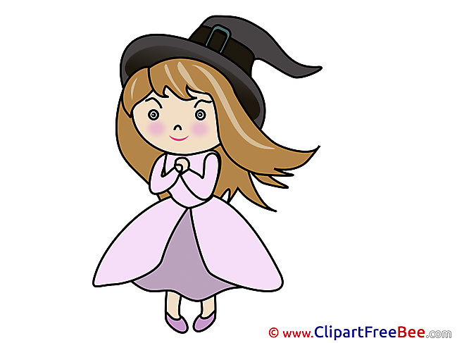 Little Witch download Halloween Illustrations