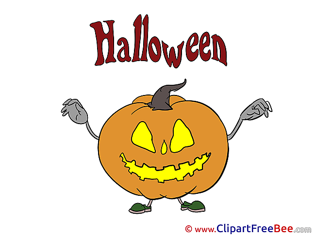 Pumpkin with Hands free Cliparts Halloween