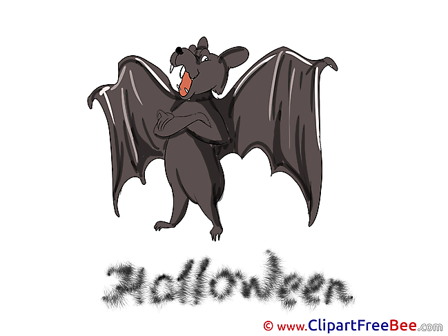 Scary Bat Halloween Illustrations for free