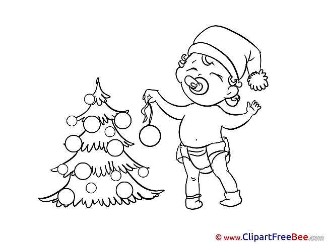 Baby Clipart New Year Illustrations