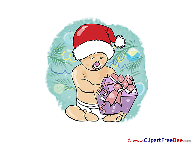 Baby Present free Cliparts New Year