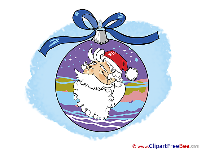 Ball Santa Claus Pics New Year Illustration