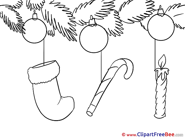 Candle Sock download Clipart New Year Cliparts