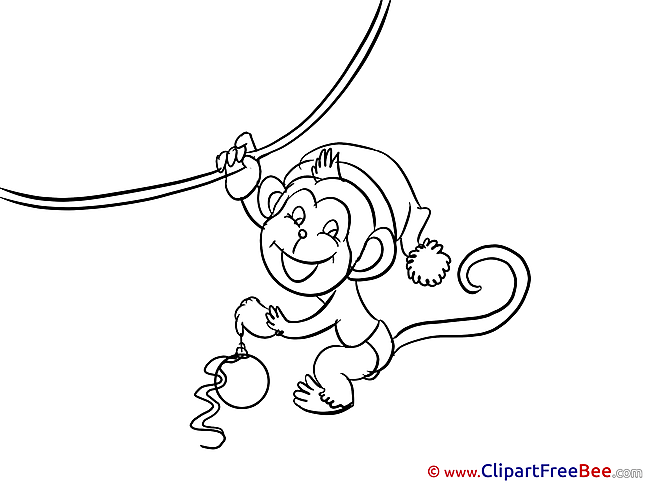 Little Monkey New Year free Images download