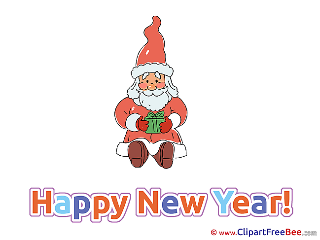 Little Present Cliparts New Year for free