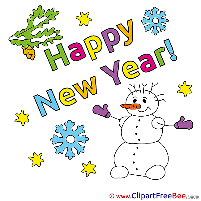 Pics Snowman New Year free Image