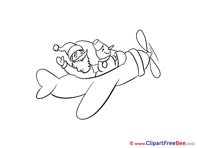 Plane New Year download Illustration