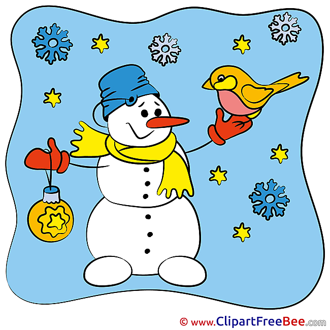 Printable Bird Illustrations New Year