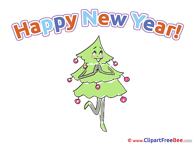 Tree Pics New Year Illustration