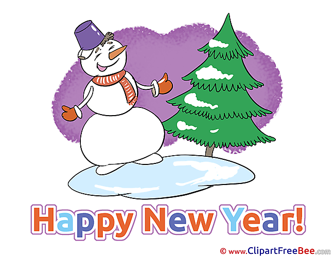 Winter Snowman Pics New Year free Cliparts