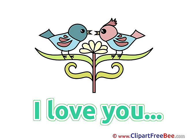 Birds Pics I Love You free Cliparts