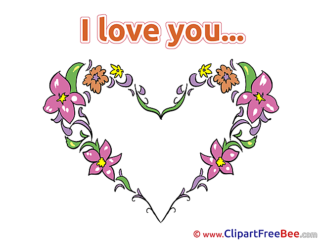 Flowers Heart download Clipart I Love You Cliparts