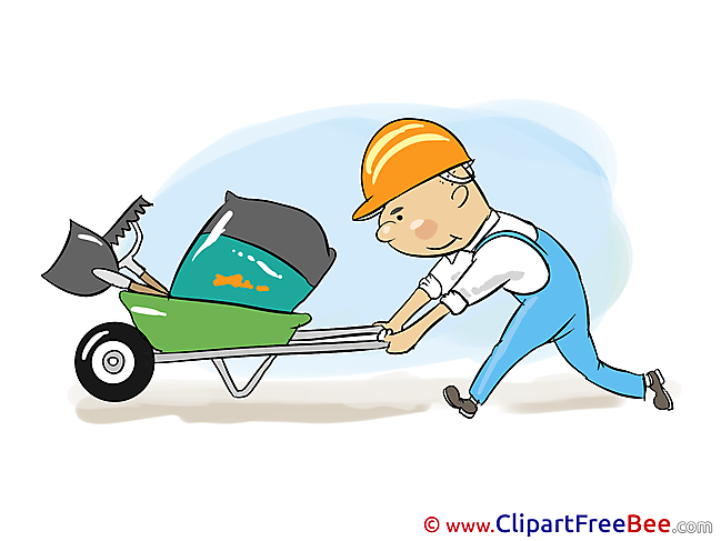 Builder Cart Pics download Illustration