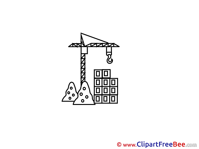 Construction Crane Clipart free Illustrations