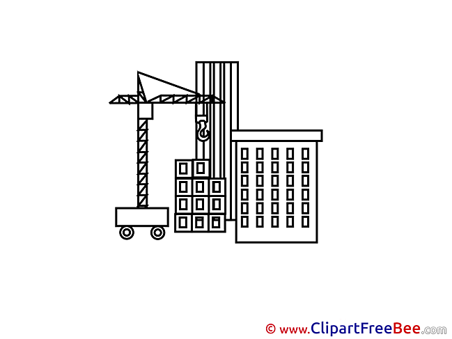 Crane Building Clipart free Image download
